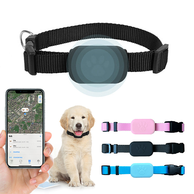 Collar Localizador GPS Inteligente Antipérdida para Perro y Gato, de Plástico y Silicona Resistente al Agua, con 365 Días de Larga Espera para Apple IOS y Android